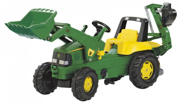 rolly Junior JOHN DEERE mit rollyJunior Lader u. Heckbagger