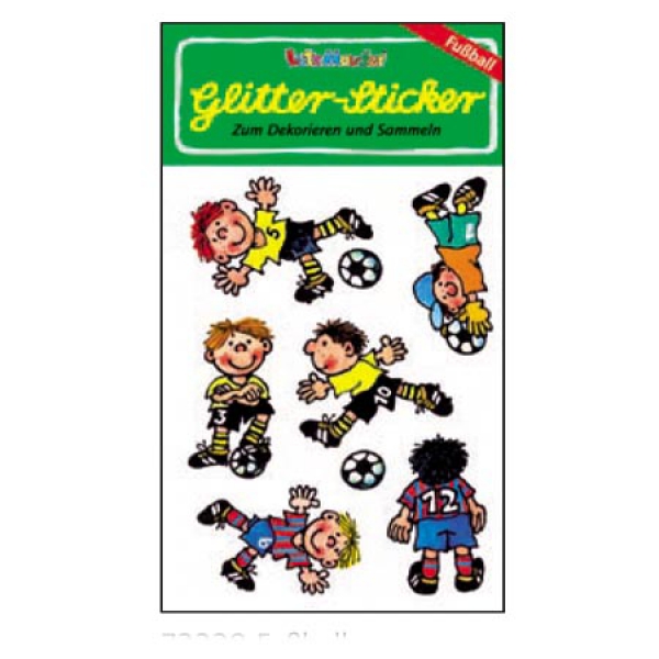 Glitter-Sticker FUSSBALL