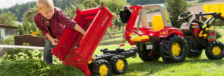 Müller - Toy Place - Traktor mit Anhänger 2er Set, 4-fach sortiert, 1 Stück  online bestellen